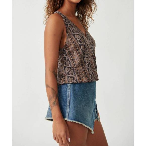 NEW FREE PEOPLE your twisted tee in black combo - Picture 2 of 3